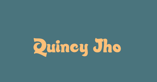 Quincy Jhons font thumbnail